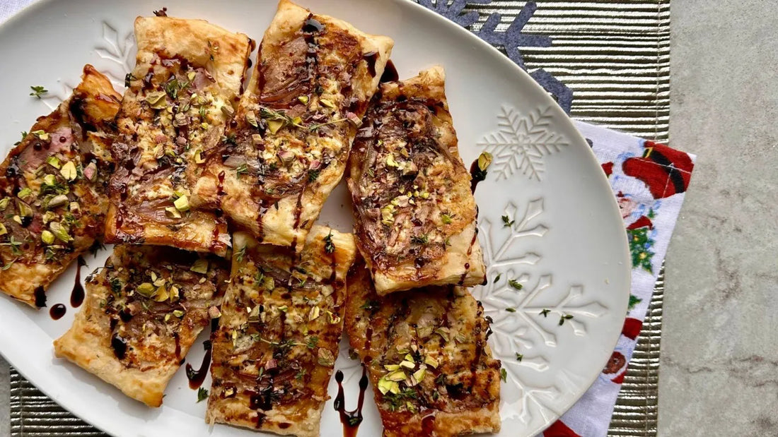 Easy Honey Balsamic Shallot Tarts