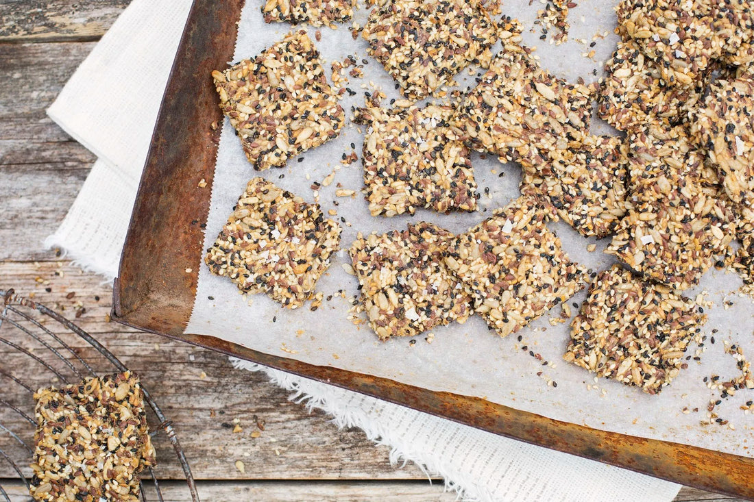 Orange-Kissed Seed Crackers